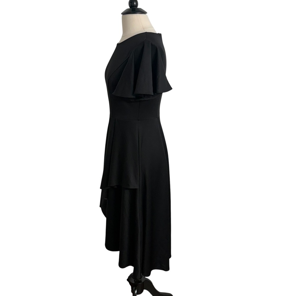 WedTrend Women's Flutter Sleeve Crew Neck A-Line Midi Dress - Picture 5 of 7
